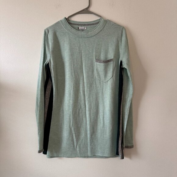 Smartwool Shadow Pine Pocket Sweater in Frosty Green Heather - Picture 1 of 10